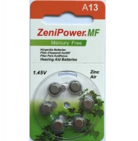 Батарейка (MF) Zenipower A13 BL6
